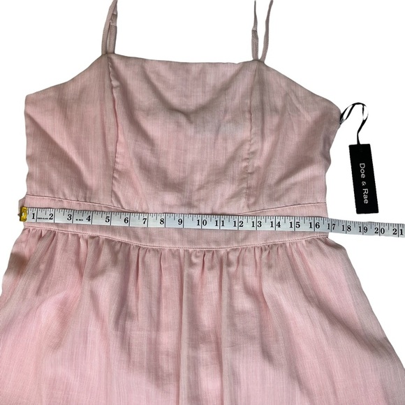 Doe & Rae Women’s Spaghetti Strap Short Pink Dress - Size: L - Picture 11 of 11